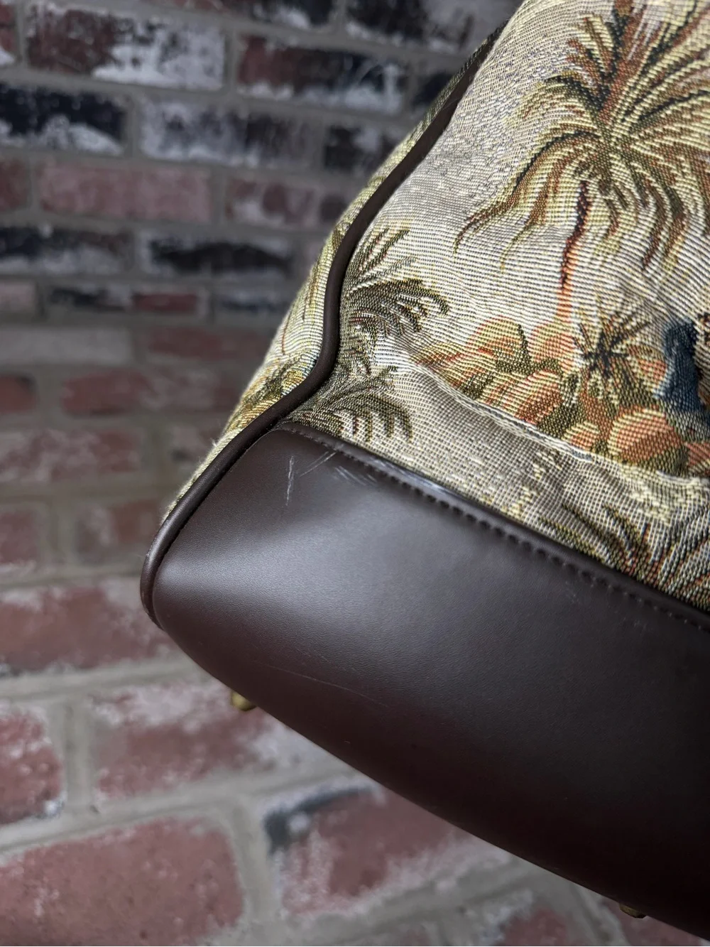 Vintage Bueno Tropical Palm Tree Tapestry Travel Weekender Duffle Bag